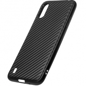 Силиконовый TPU чехол CoWay Carbon для Samsung Galaxy A01 – Черный / Black