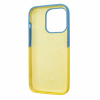 Чехол патриотический Silicone Case с микрофиброй для Iphone 14 Pro – Флаг Украины 157544