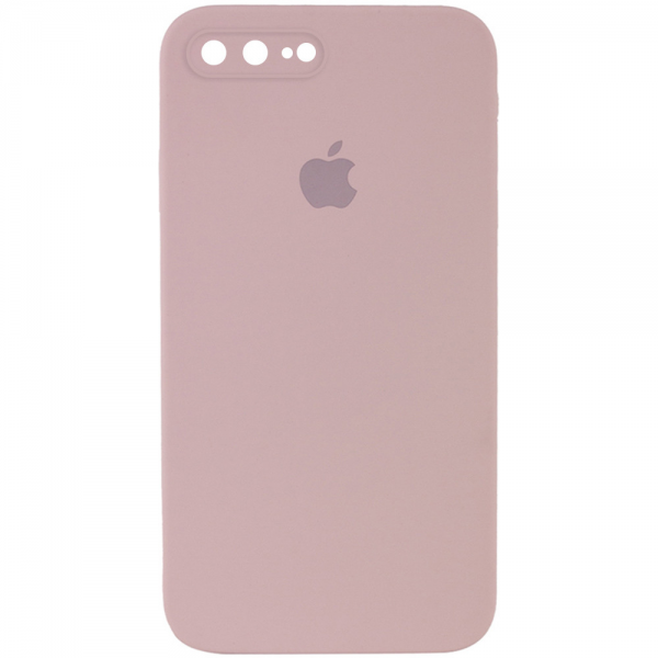 Чохол Silicone Case Square для Iphone 7 Plus / 8 Plus Рожевий / Pink Sand