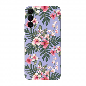 Чехол WAVE Floral Case с цветочным принтом для Samsung Galaxy S21 FE – Сладкий розовый