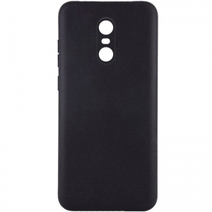 Матовый силиконовый TPU чехол с защитой камеры для Xiaomi Redmi Note 4 / 4x (Snapdragon) – Черный