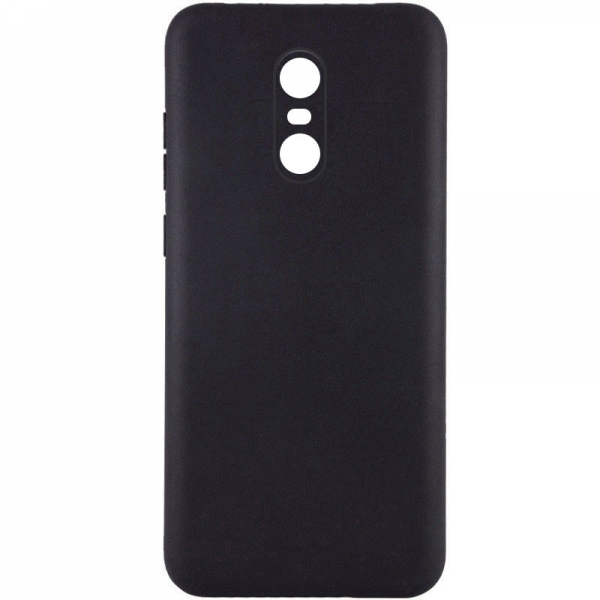 Матовый силиконовый TPU чехол с защитой камеры для Xiaomi Redmi Note 4 / 4x (Snapdragon) – Черный