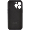 Оригинальный чехол Silicone Case Full Camera Protective с микрофиброй для Iphone 14 Pro – Черный / Black 158652