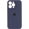 Чохол Silicone Case з захистом камери для Iphone 13 Pro Темно-синій / Midnight blue