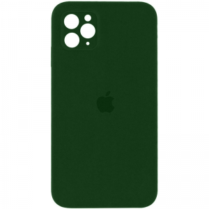 Защитный чехол Silicone Cover 360 Square Full для Iphone 11 Pro – Зеленый / Army green