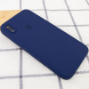 Чохол Silicone Case Square для Iphone XS Max Темно-синій / Midnight blue 158961