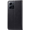 Кожаный чехол-книжка GETMAN Gallant для Xiaomi Redmi Note 12 – Черный 160177