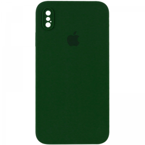 Чохол Silicone Case Square для Iphone XS Max Зелений / Army green