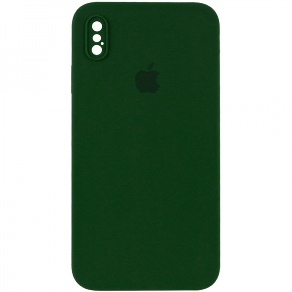 Чохол Silicone Case Square для Iphone XS Max Зелений / Army green