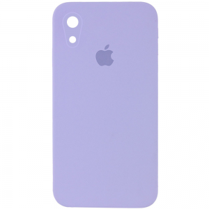 Чохол Silicone Case Square для Iphone XR Бузковий / Dasheen