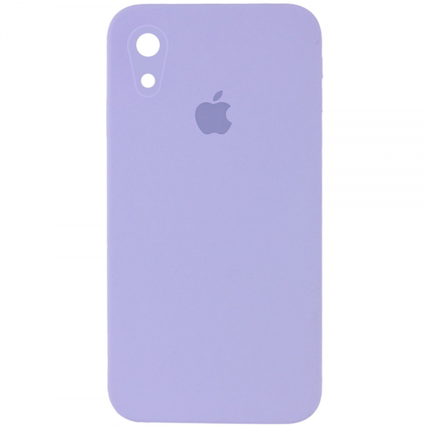 Чохол Silicone Case Square для Iphone XR Бузковий / Dasheen