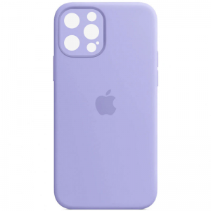 Оригинальный чехол Silicone Case Full Camera Protective с микрофиброй для Iphone 14 Pro – Сиреневый / Lilac