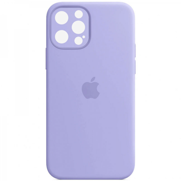 Оригинальный чехол Silicone Case Full Camera Protective с микрофиброй для Iphone 13 Pro – Сиреневый / Lilac