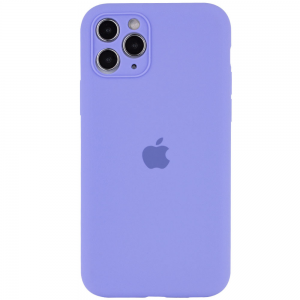 Оригинальный чехол Silicone Case Full Camera Protective с микрофиброй для Iphone 12 Pro Max – Сиреневый / Dasheen