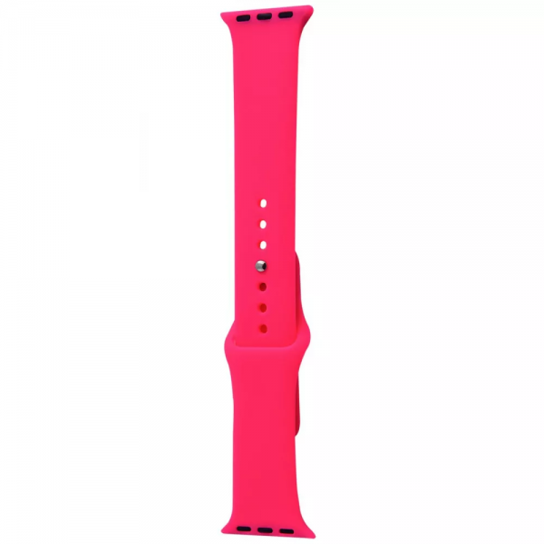 Ремешок силиконовый Sport Band для Apple Watch 38 mm / 40 mm / 41 mm (S) – Bright pink