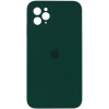 Чохол Silicone Case Square для Iphone 11 Pro Max Зелений / Dark green