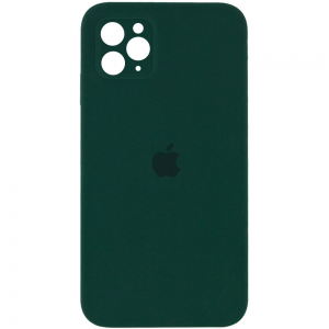 Защитный чехол Silicone Cover 360 Square Full для Iphone 11 Pro Max – Зеленый / Dark green