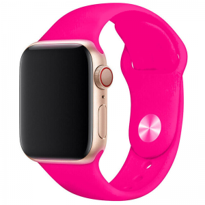 Ремешок силиконовый Sport Band для Apple Watch 42 mm / 44 mm / 45 mm / 49 mm (M) – Barbie pink