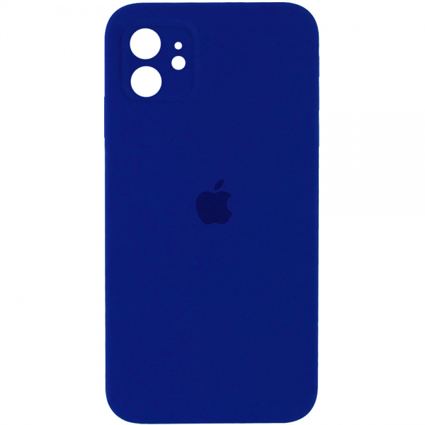 Чохол Silicone Case Square для Iphone 11 Синій / Deep navy