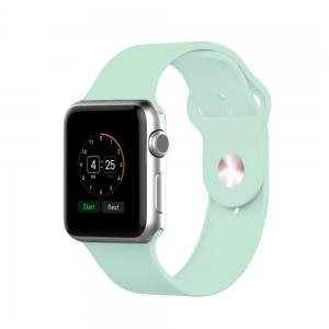 Ремешок силиконовый Sport Band для Apple Watch 42 mm / 44 mm / 45 mm / 49 mm (M) – Turquoise