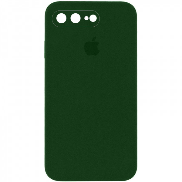 Чохол Silicone Case Square для Iphone 7 Plus / 8 Plus Зелений / Army green