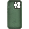 Оригинальный чехол Silicone Case Full Camera Protective с микрофиброй для Iphone 14 Pro – Зеленый / Cyprus Green 158647