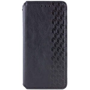 Кожаный чехол-книжка GETMAN Cubic для Samsung Galaxy A34 5G – Черный
