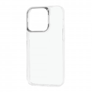 Прозрачный чехол Apex Capsule с подставкой на камере для Iphone 13 Pro / 14 Pro – Silver
