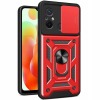 Ударопрочный чехол Camshield Serge Ring со шторкой для камеры для Xiaomi Redmi 12C – Красный