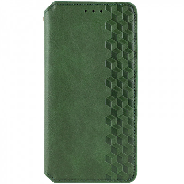 Кожаный чехол-книжка GETMAN Cubic для Samsung Galaxy M33 5G – Зеленый