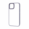 Чехол матовый TPU+PC FIBRA Metallic с цветным ободком для Iphone 14 – Purple