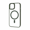 Прозрачный чехол FIBRA Metallic MagSafe c металлическими вставками для Iphone 14 Plus – Hunter Green
