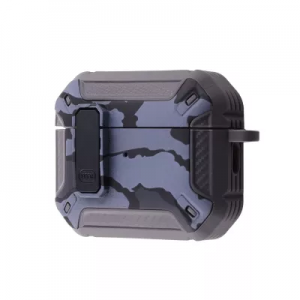 Чехол TPU+PC Camo Protect Case с карабином для наушников Apple Airpods 3 – Gray