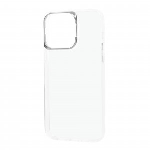 Прозрачный чехол Apex Capsule с подставкой на камере для Iphone 14 Pro Max – Silver
