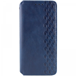 Кожаный чехол-книжка GETMAN Cubic для Samsung Galaxy A34 5G – Синий