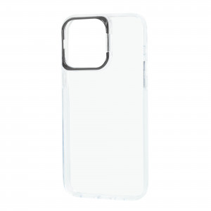 Прозрачный чехол Apex Capsule с подставкой на камере для Iphone 14 Pro Max – Black