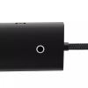 Адаптер USB-Хаб Baseus Lite Series 4в1 USB-A to USB 3.0*4 (0.25m) – Black 160858