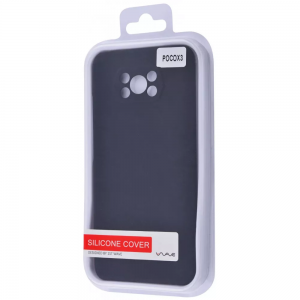 Чехол Silicone Case WAVE Full с микрофиброй для Xiaomi Poco X3 / Poco X3 Pro – Black