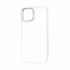 Чехол матовый TPU+PC FIBRA Metallic с цветным ободком для Iphone 14 – White