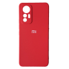 Оригинальный чехол Silicone Case 360 с микрофиброй и защитой камеры для Xiaomi 12 Lite – Red