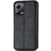 Кожаный чехол-книжка GETMAN Cubic для Xiaomi Poco X5 5G / Note 12 5G – Черный 161930
