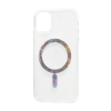 Прозрачный чехол Fibra Sand с MagSafe и блестками для Iphone 11