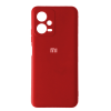 Оригинальный чехол Silicone Case 360 с микрофиброй и защитой камеры для Xiaomi Poco X5 5G / Note 12 5G – Red
