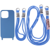 Защитный чехол TPU California с двумя шнурками для Iphone 12 Pro / 12 – Синий / Cosmos blue