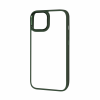 Чехол матовый TPU+PC FIBRA Metallic с цветным ободком для Iphone 14 – Green