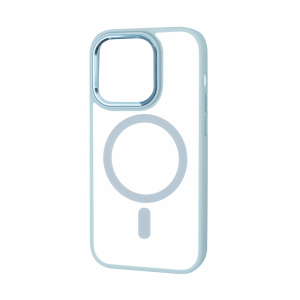 Прозрачный чехол FIBRA Metallic MagSafe c металлическими вставками для Iphone 14 Pro – Sky Blue