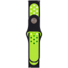 Ремешок силиконовый Sport Nike+ для Xiaomi Amazfit / Samsung 20 mm – Black / Green 160374