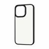 Чехол матовый TPU+PC FIBRA Metallic с цветным ободком для Iphone 13 Pro Max – Black