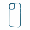 Чехол матовый TPU+PC FIBRA Metallic с цветным ободком для Iphone 14 Plus – Blue