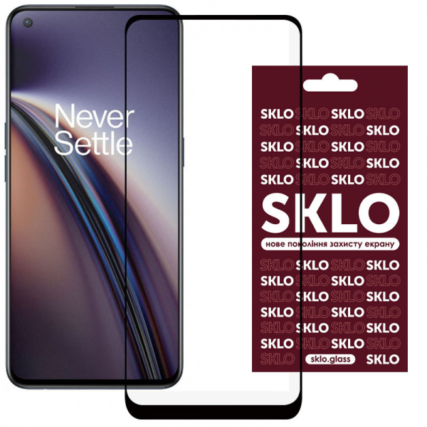 Защитное стекло 3D / 5D Premium SKLO Full Glue на весь экран для Oppo Reno 8T – Black